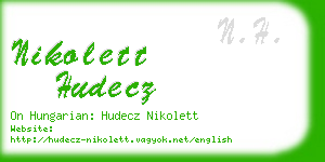 nikolett hudecz business card